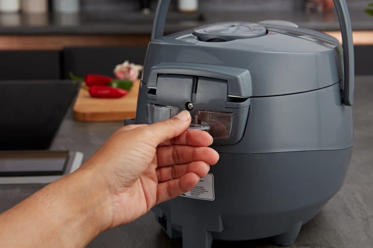 Panda mini rice cooker condensation collector in cobalt grey