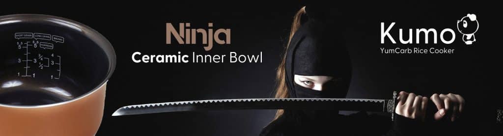 Arrocera Kumo 'Ninja' Tazón Interior Revestido de Cerámica - Yum