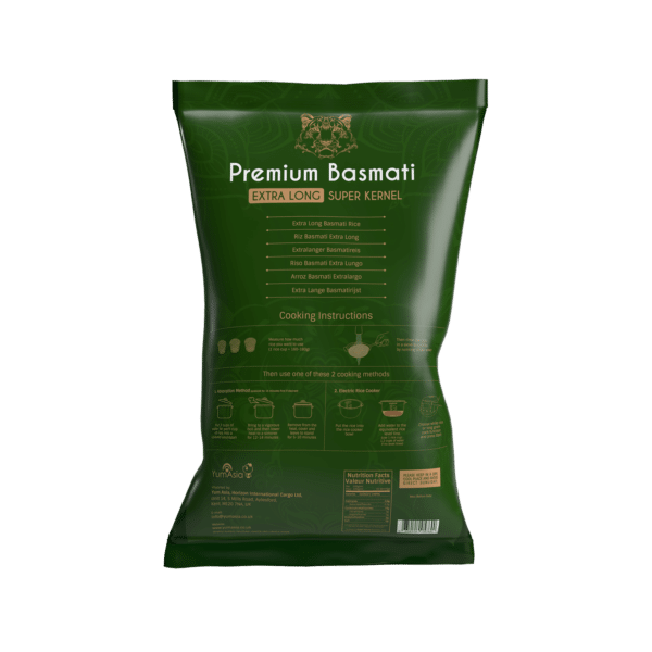 Premium Basmati Extra Long Super Kernel White Rice - 5kg - Image 2
