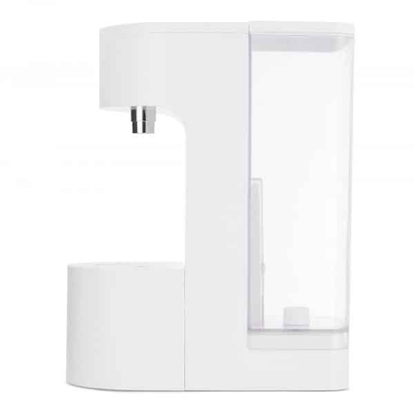 Oyu Instant Hot Water Dispenser Side On profile showing cup stand