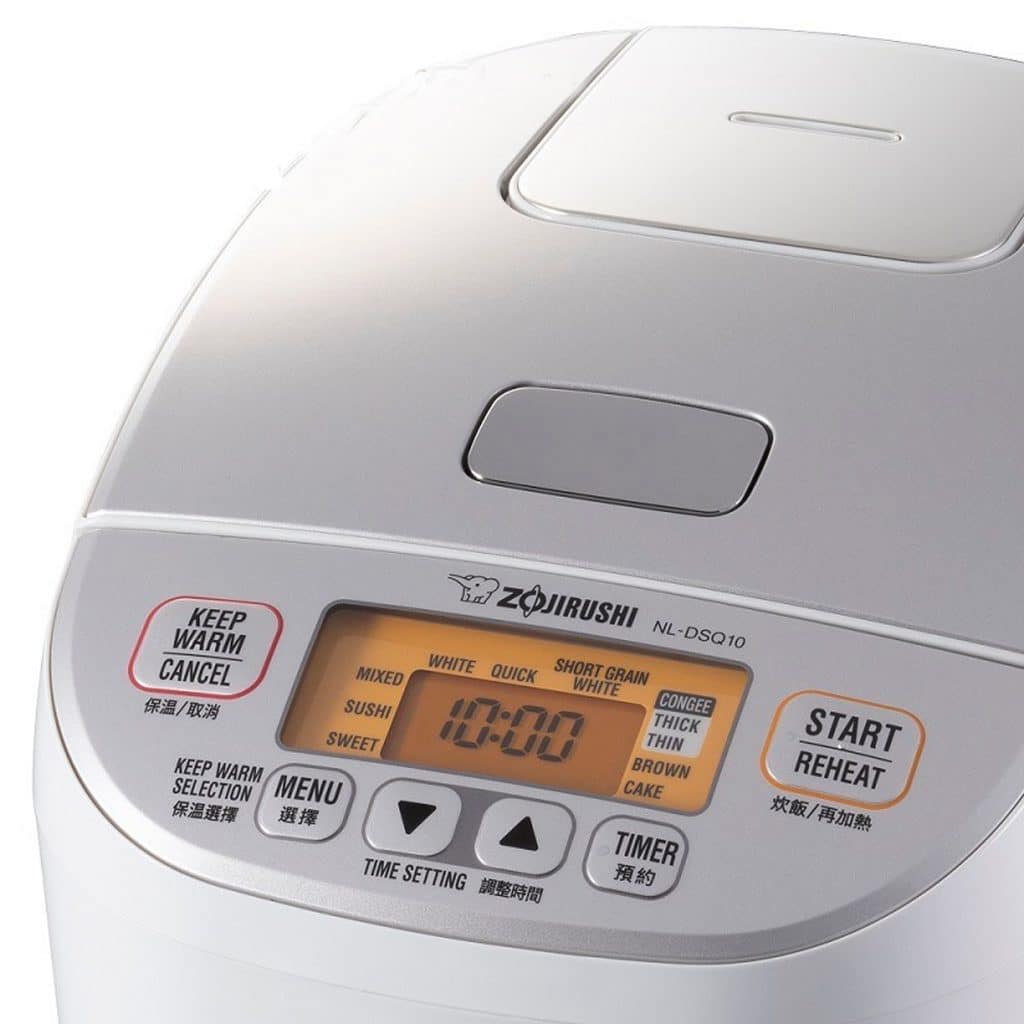 Zojirushi NL-DSQ10 rice cooker control panel 2