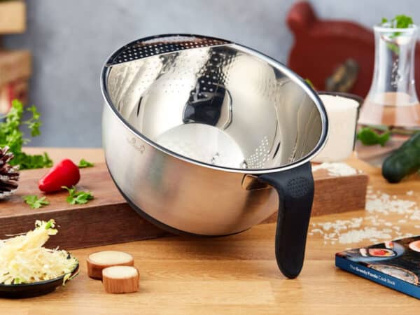 Stainless Steel Rice Washing Bowl - Image 5