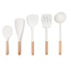 Premium Yum Asia Ice White 5 Piece Utensil Set
