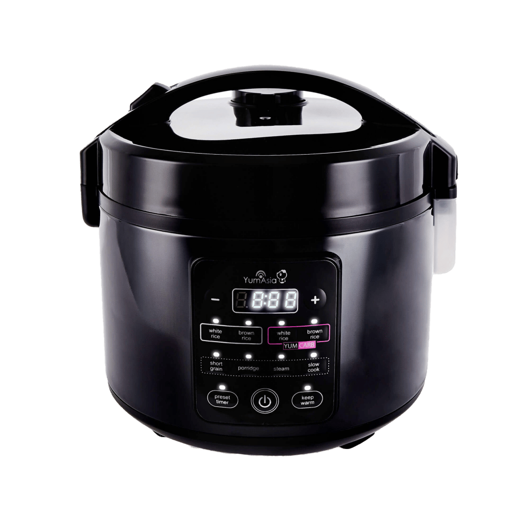 Kumo YumCarb Rice Cooker USA in black