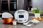 White Sakura rice cooker by Yum Asia