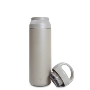Iku Active green thermal vacuum flask with lid off