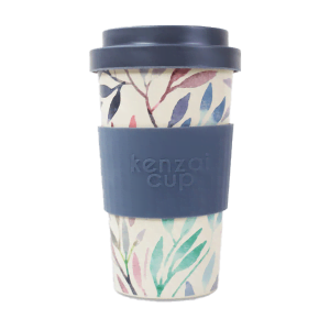 Kenzai Bamboo Beverage Cup Big Leaf trans