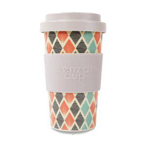 Kenzai Bamboo Beverage Cup Diamonds trans