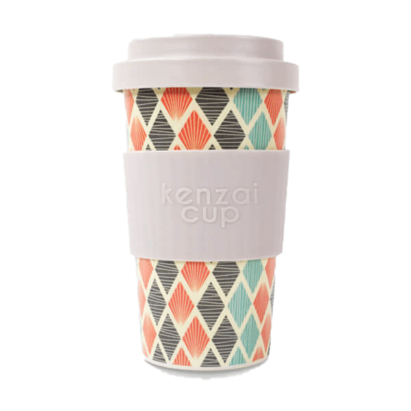 Kenzai Bamboo Beverage Cup Diamonds trans