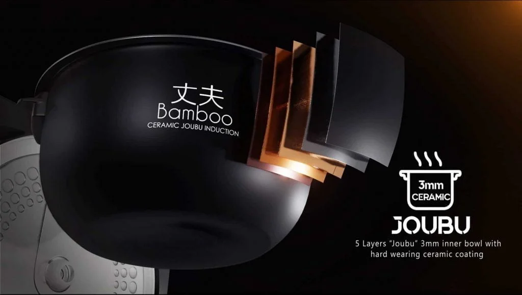 Bamboo Joubu Multi Layered Cermic Coated Bowl