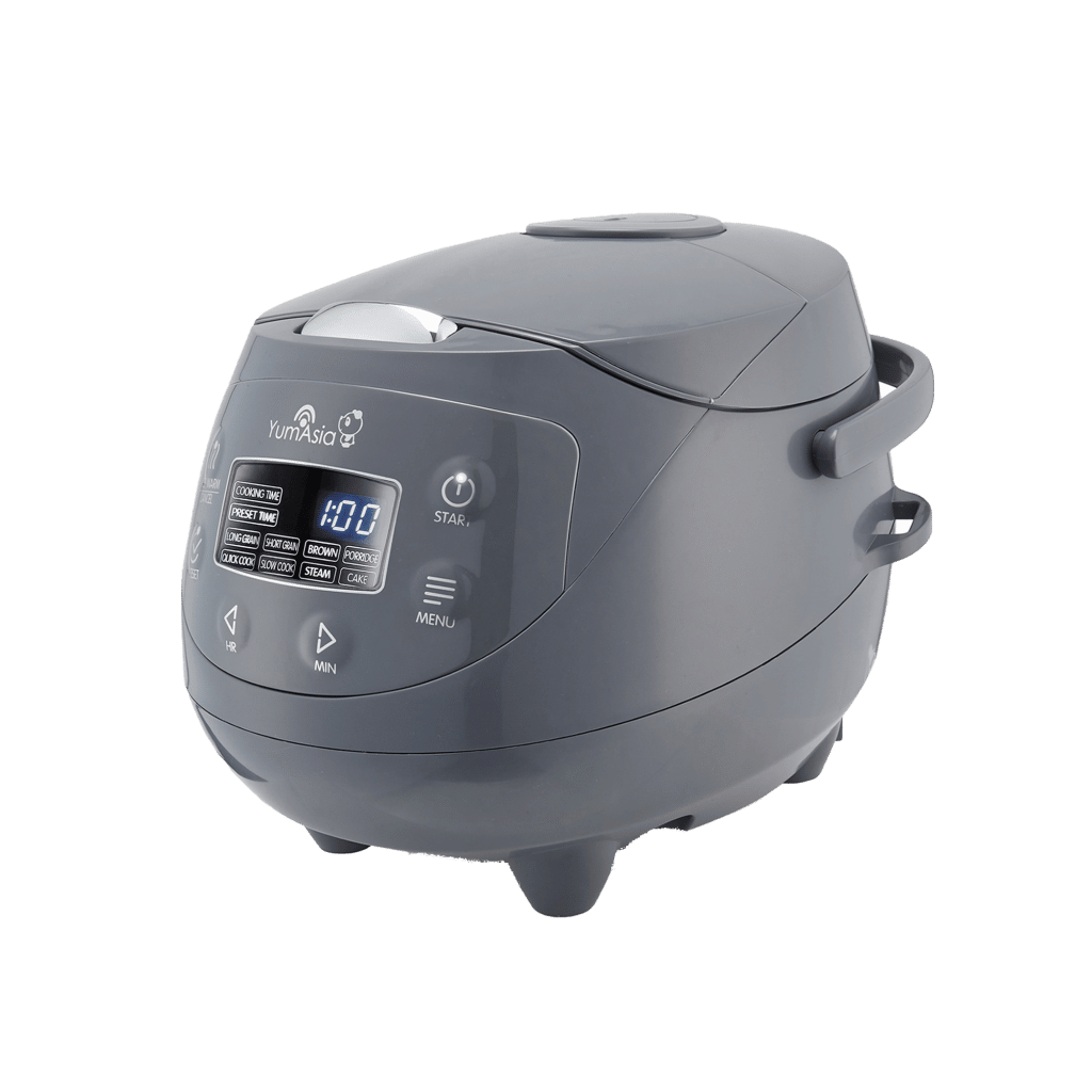 Panda mini rice cooker in cobalt grey