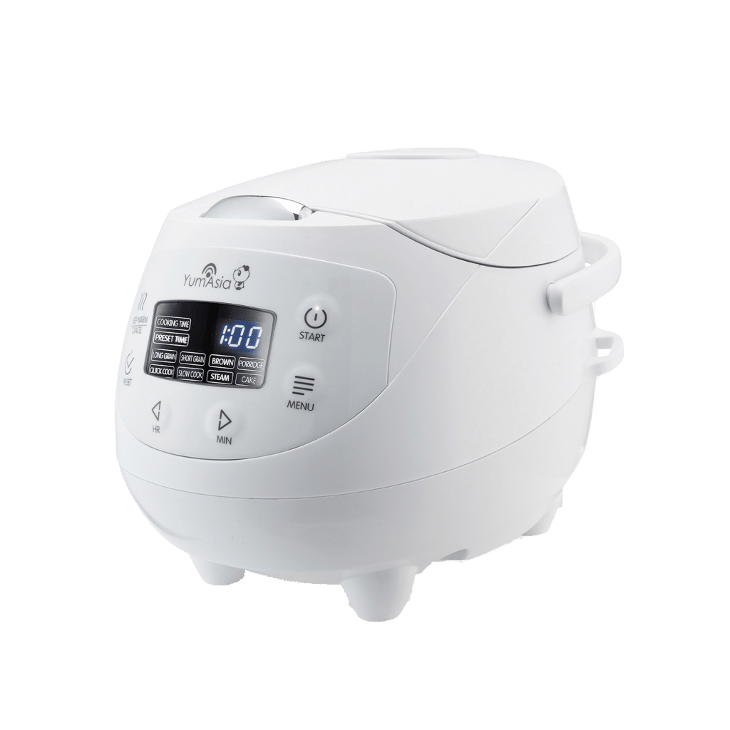 Panda mini rice cooker in arctic white