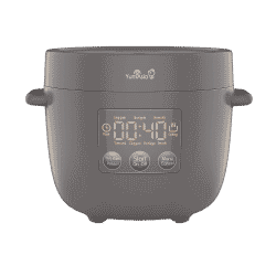 Tsuki rice cooker in grey main front