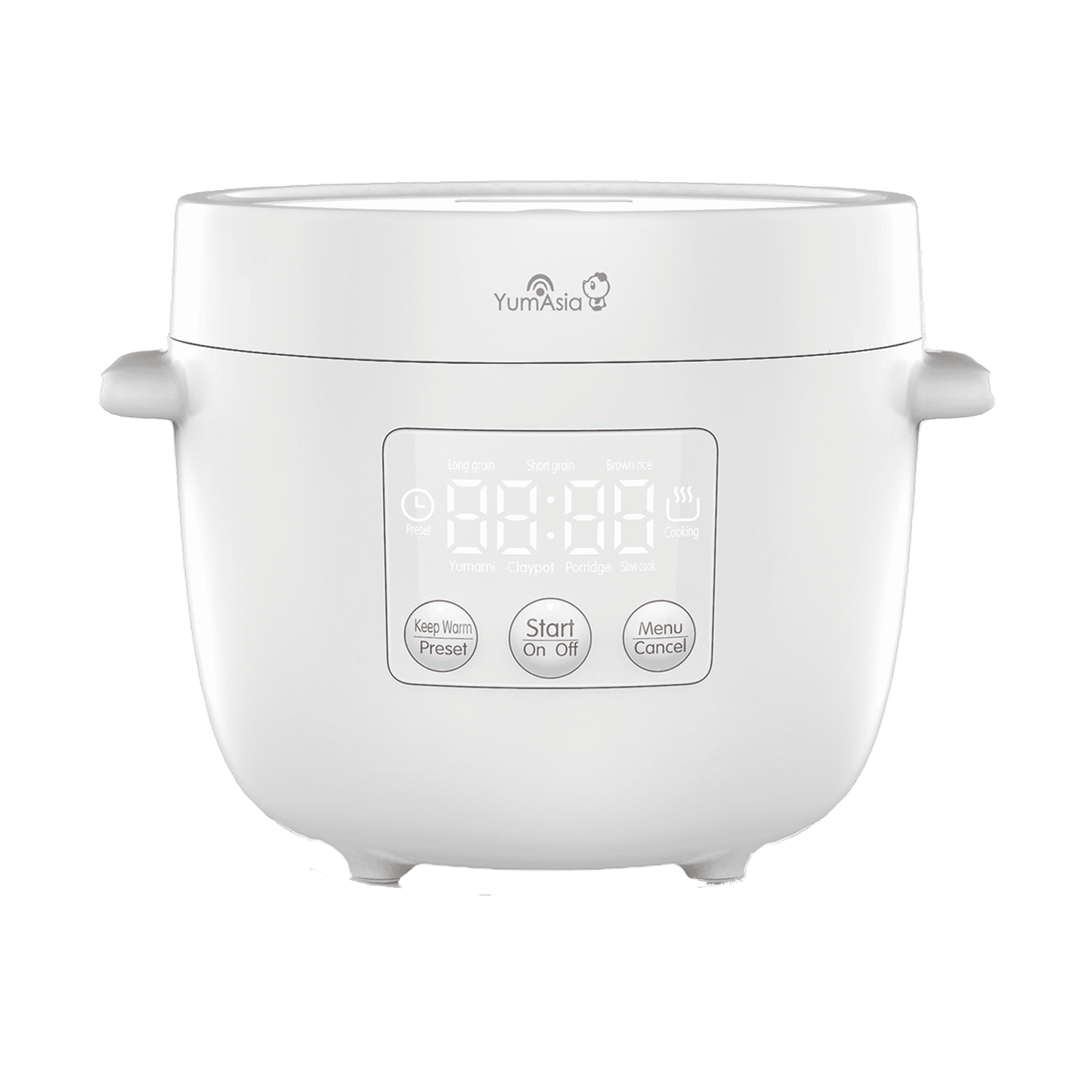 Tsuki rice cooker in white main front