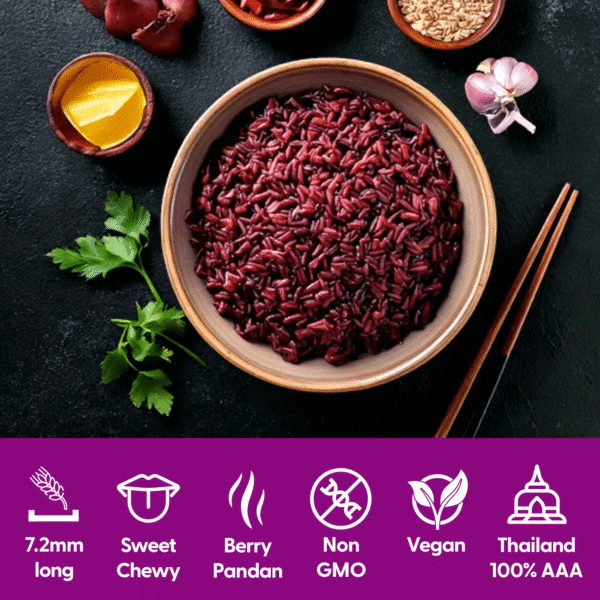 Premium Nutritious Whole Grain Riceberry  - 1kg - Image 3