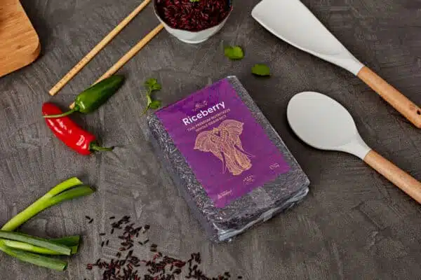 Yum Asia Riceberry Riso vista dall'alto in basso