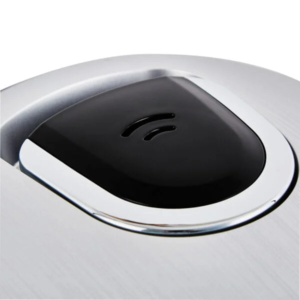 Close up of black Sakura rice cooker steam vent