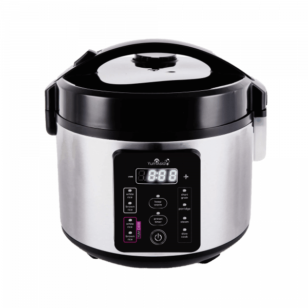 Kumo YumCarb Rice Cooker USA in silver