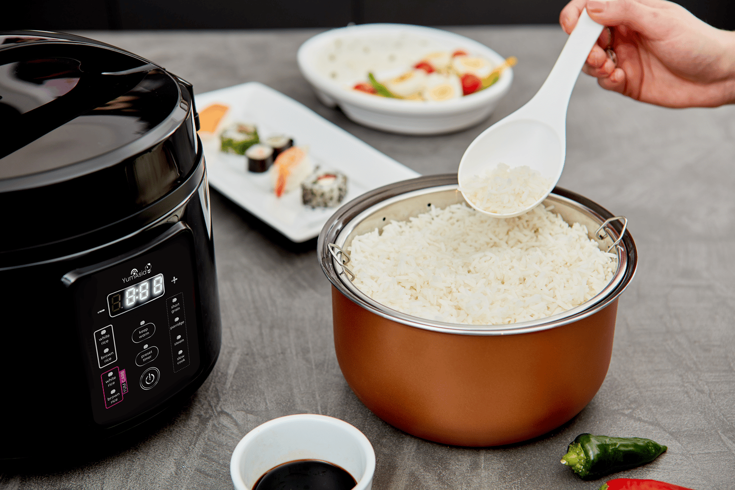Panda Rice Cooker 'Ninja' Ceramic Coated Inner Bowl - Yum Asia USA – No.1  For Premium Rice Cookers